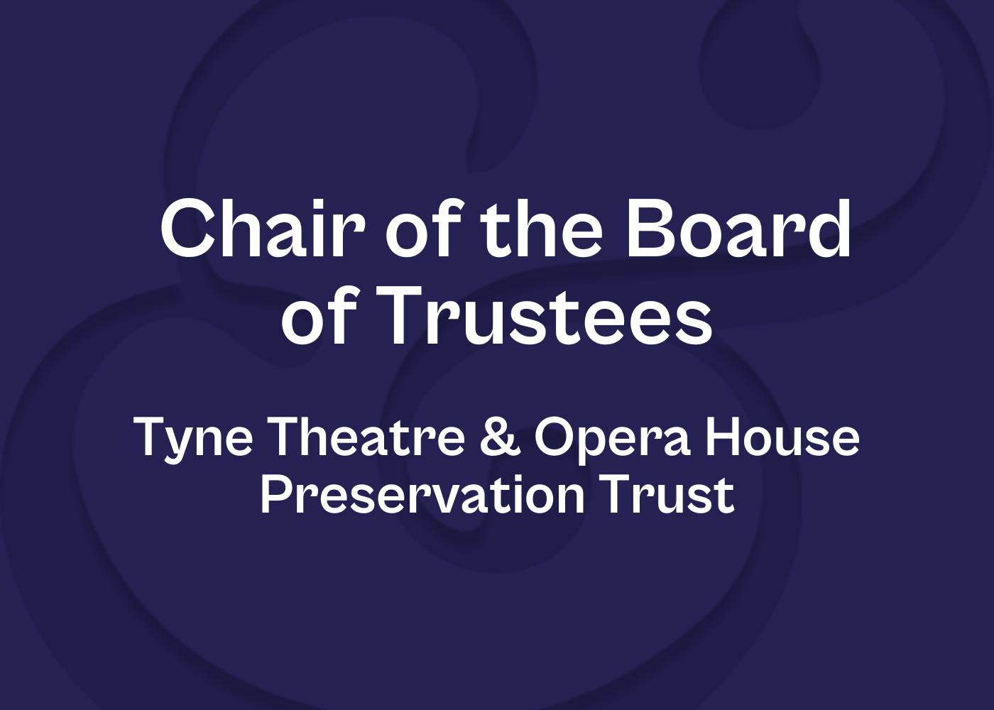 Chair of the Board of Trustees recruitment announcement