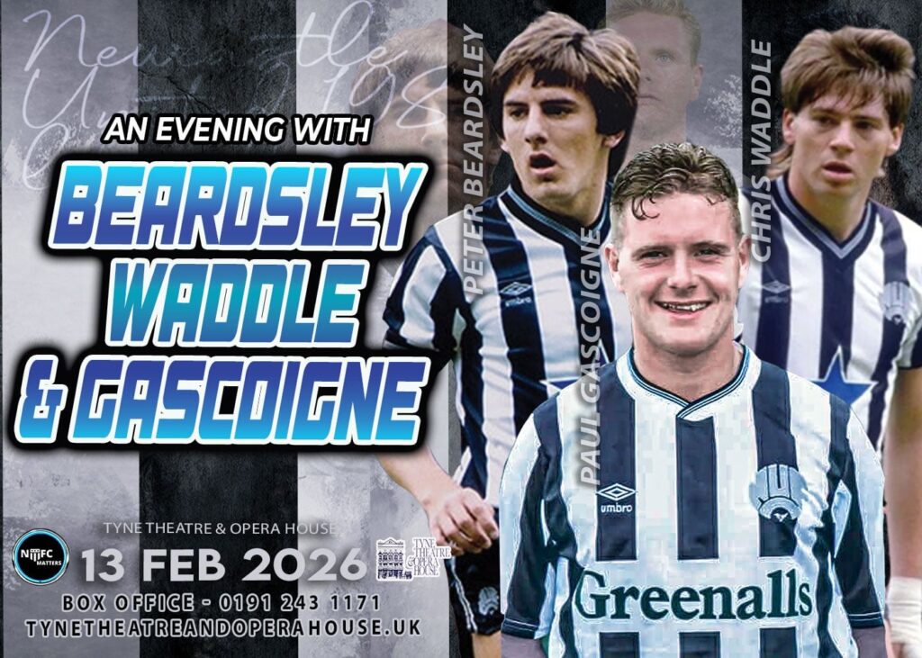 An Evening with Beardsley, Waddle & Gascoigne Gallery Seating