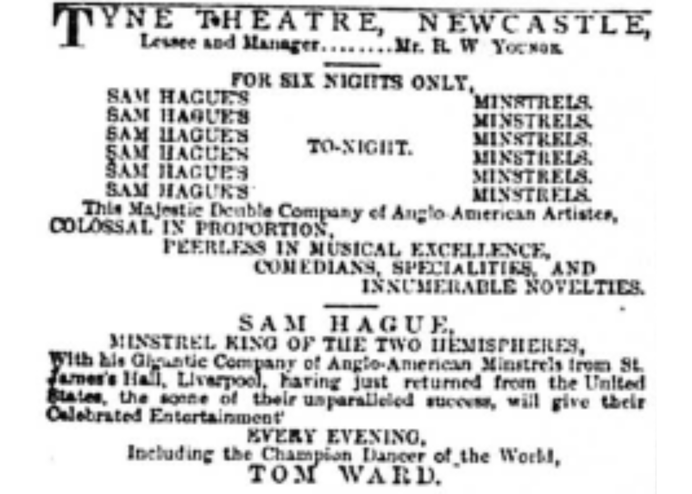 Black and White Minstrels at The Tyne Theatre